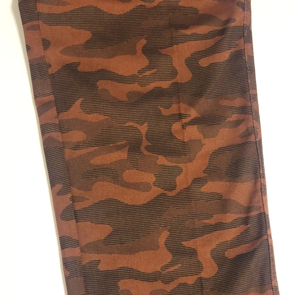 Brown Camoflauge Jeans Slim Straight Urban Camo Denim Pants Casual Mens Large 38
